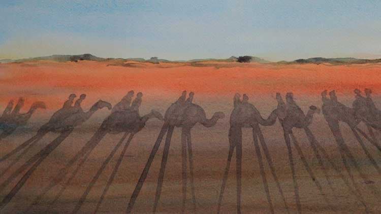 Painting: Camel Ride