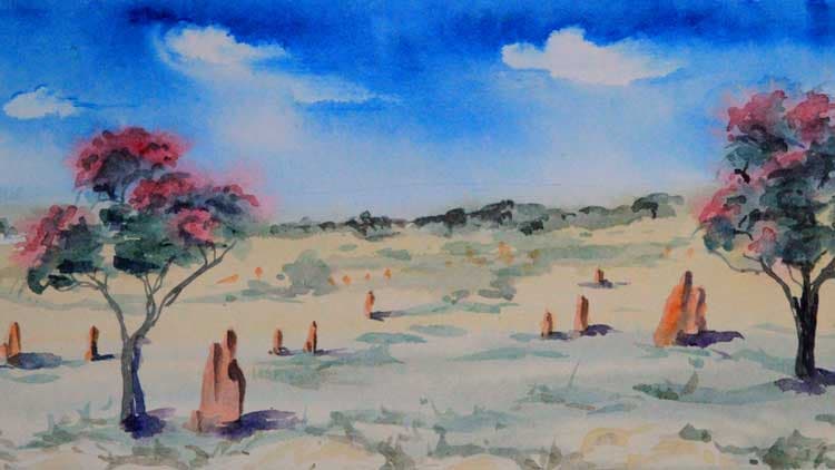 Painting: Flowering Gum