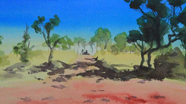 Painting: Hilltop Picnic