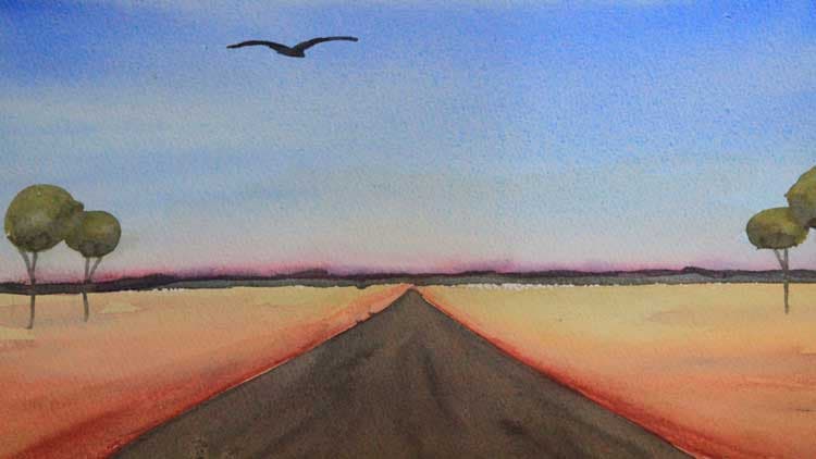 Painting: Lone Crow