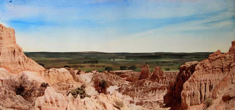 Painting: Mungo Moonscape