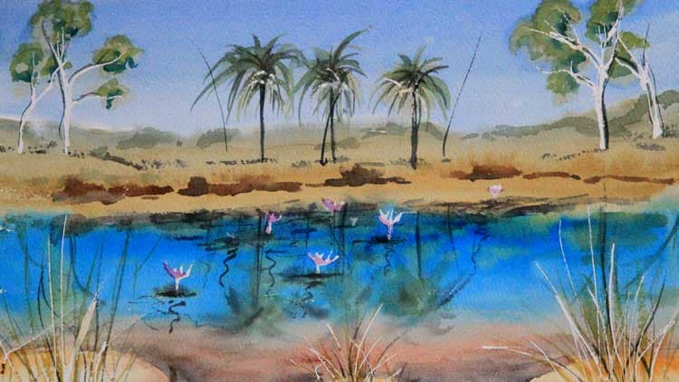 Painting: Pandanus Creek